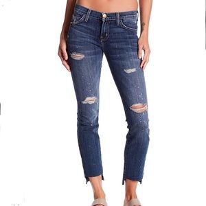 ☀️ Current/Elliot uneven cut skinny jeans